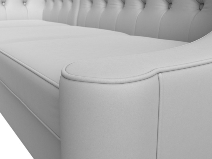 Угловой диван Бронкс, Белый (экокожа) в Копейске - изображение 3