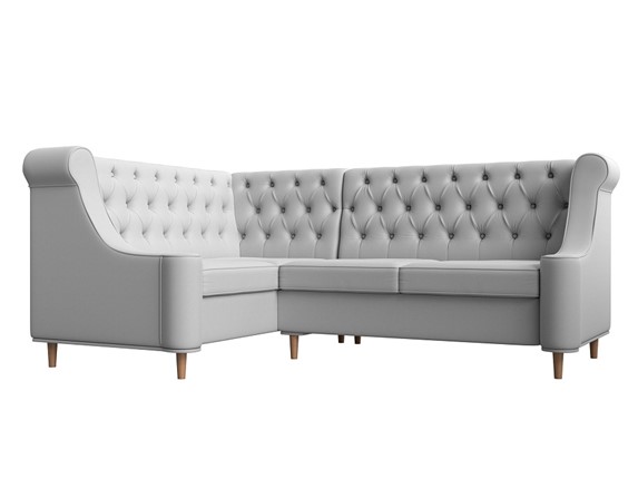 Угловой диван Бронкс, Белый (экокожа) в Копейске - изображение