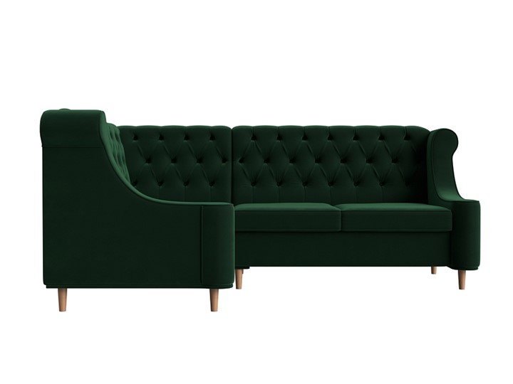 Угловой диван Бронкс, Зеленый (Велюр) в Копейске - изображение 1