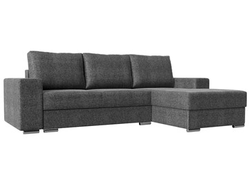 Угловой диван с оттоманкой Дрезден, Серый (рогожка) НПБ в Миассе