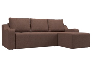 Угловой диван для гостиной Элида, Коричневый (рогожка) в Магнитогорске
