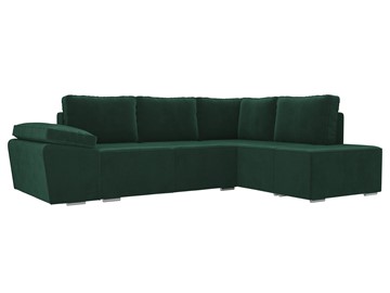 Угловой раскладной диван Хавьер, Зеленый (велюр) в Копейске
