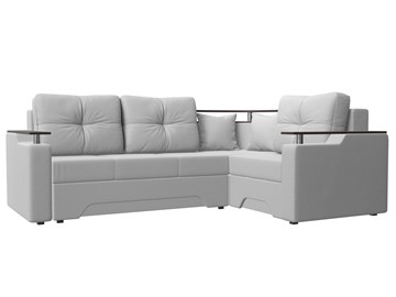 Угловой диван для гостиной Комфорт, Белый (экокожа) в Миассе