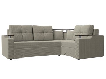 Угловой диван для гостиной Комфорт, Корфу 02 (рогожка) в Миассе