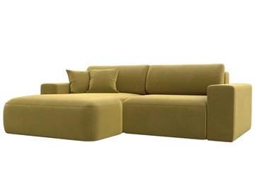 Угловой диван Лига-036 Классик, Желтый (Микровельвет) в Златоусте