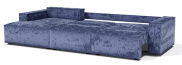 Угловой диван с оттоманкой Лофт 357х159х93 (Ремни/Еврокнижка) в Копейске - предосмотр 2