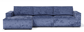 Угловой диван с оттоманкой Лофт 357х159х93 (Ремни/Еврокнижка) в Магнитогорске