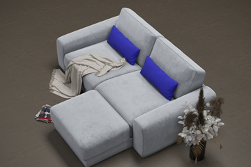 Угловой диван с оттоманкой Манхэттен 2400 в Челябинске - предосмотр 1
