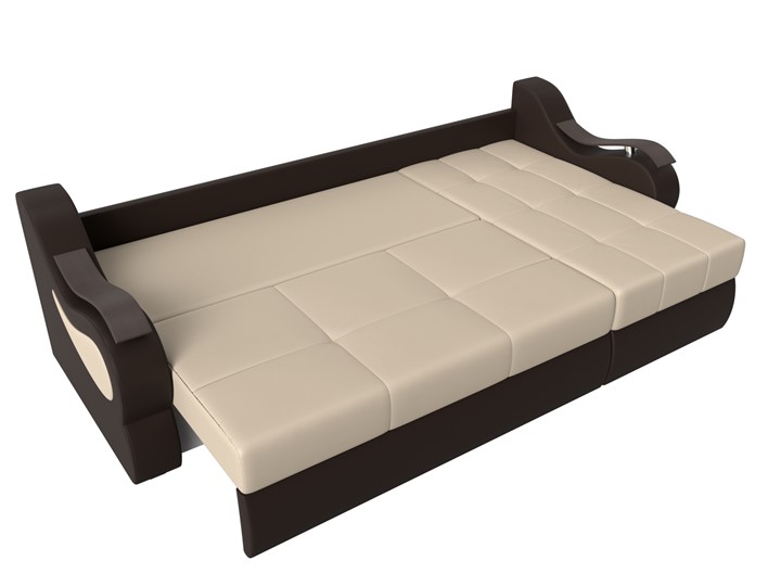 Угловой диван Меркурий, Бежевый/коричневый (экокожа) в Миассе - изображение 5