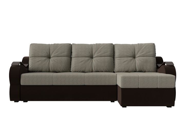 Угловой диван Меркурий, Корфу 02 (рогожка)/коричневый (вельвет) в Челябинске - изображение 1