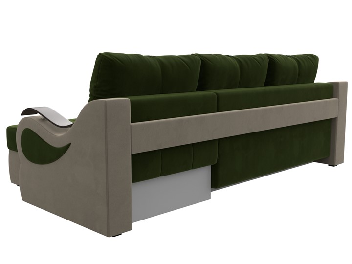 Угловой диван Меркурий, Зеленый/бежевый (вельвет) в Миассе - изображение 7