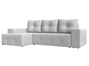 Угловой раскладной диван Перри, Белый (Экокожа) в Миассе