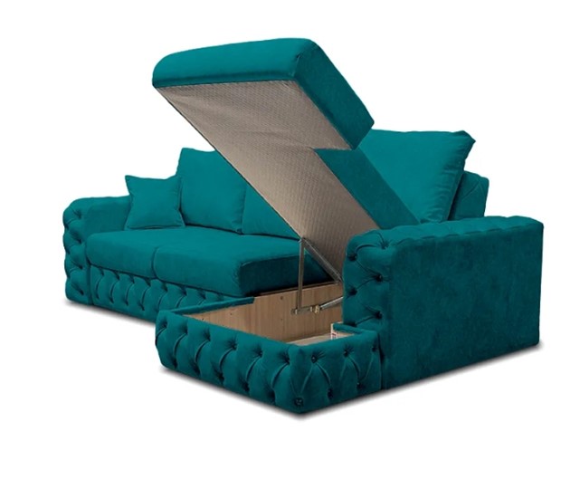 Угловой диван Райли NEW с подлоктником в оттоманке. Змейка+ППУ в Челябинске - изображение 3