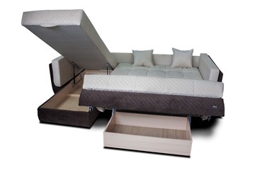 Угловой диван с оттоманкой Аккордеон-2 (сп.м. 1500х2050) в Челябинске - предосмотр 4