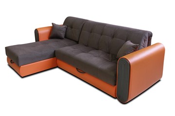 Угловой диван с оттоманкой Аккордеон-8 (сп.м. 150х205) в Копейске