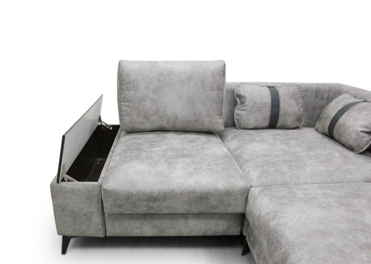 Угловой диван с узкой спинкой Даллас  м6,2+м3+м4+м9+м6+м15 отдельный +2 малые подушки+ящик в малой части в Челябинске - изображение 5