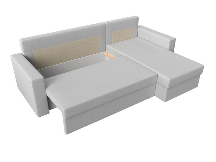 Угловой диван Траумберг Лайт, Белый (Экокожа) в Миассе - изображение 1