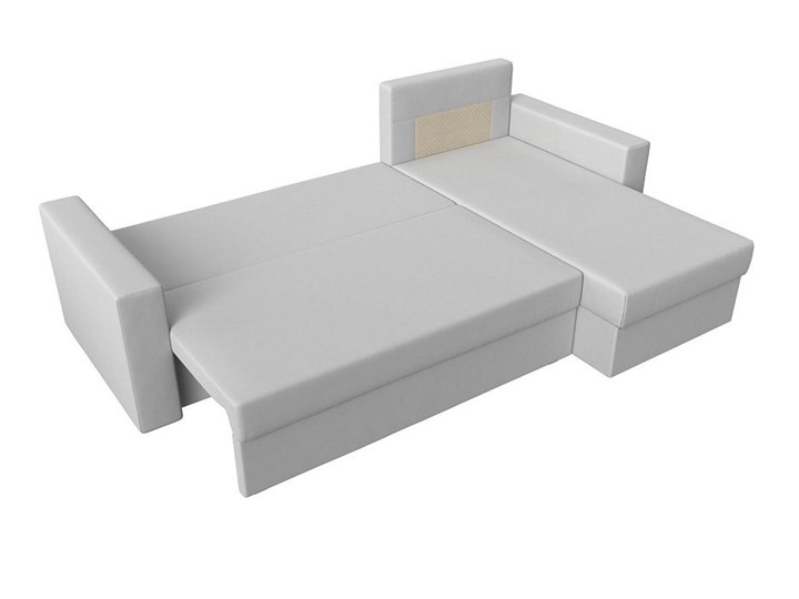 Угловой диван Траумберг Лайт, Белый (Экокожа) в Миассе - изображение 2