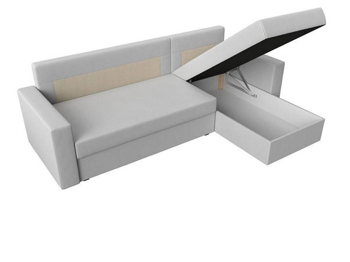 Угловой диван Траумберг Лайт, Белый (Экокожа) в Миассе - изображение 3
