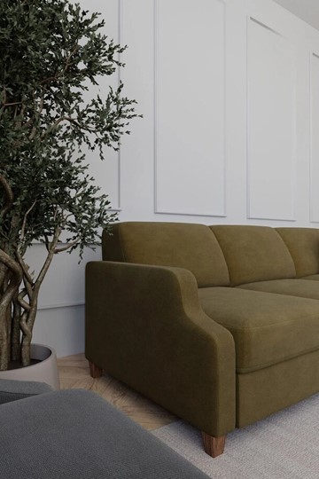 Угловой диван Валенсия Ретро с оттоманкой в Миассе - изображение 5