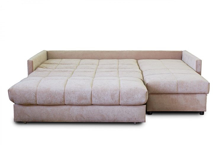 Угловой диван Аккордеон 043, 1400 с оттоманкой 700, ППУ в Златоусте - изображение 1