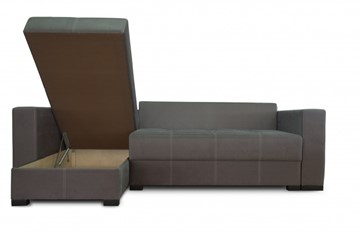 Угловой диван Fashion soft 210 (Uno grey + Brix latte) в Челябинске - предосмотр 2