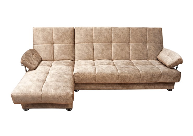 Угловой диван Милана 6 ДУ с хром. подлокотниками, НПБ в Миассе - изображение 1