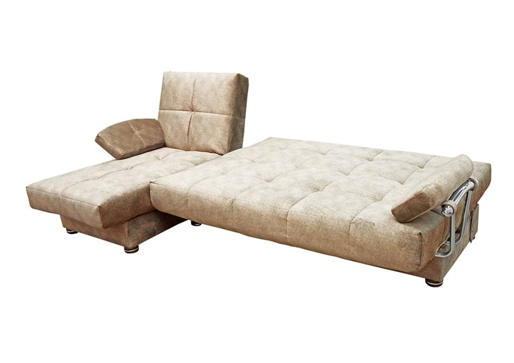 Угловой диван Милана 6 ДУ с хром. подлокотниками, НПБ в Миассе - изображение 3