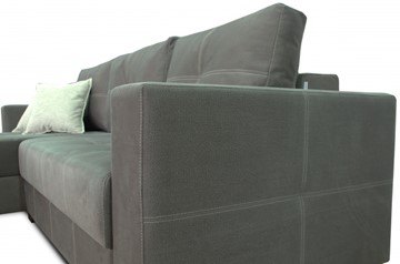 Угловой диван Fashion soft 210 (Uno grey + Brix latte) в Челябинске - предосмотр 5
