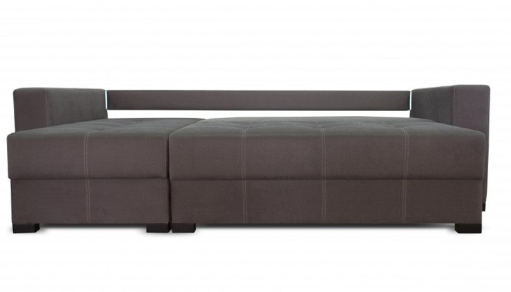 Угловой диван Fashion soft 210 (Uno grey + Brix latte) в Копейске - изображение 1