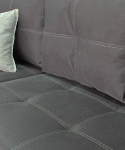 Угловой диван Fashion soft 210 (Uno grey + Brix latte) в Челябинске - предосмотр 4