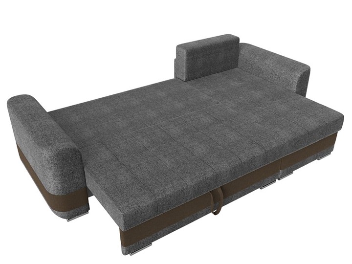 Угловой диван Честер, Серый/коричневый (рогожка) в Челябинске - изображение 7