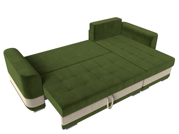 Угловой диван Честер, Зеленый/бежевый (вельвет) в Челябинске - изображение 7
