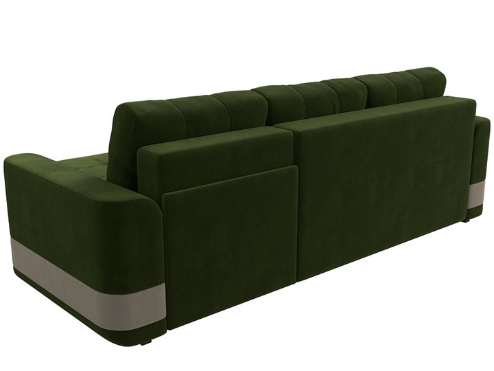 Угловой диван Честер, Зеленый/бежевый (вельвет) в Челябинске - изображение 8