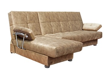 Угловой диван FLURE Home Милана 6 ДУ с хром. подлокотниками, НПБ в Челябинске