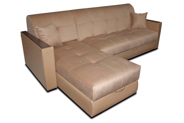 Угловой диван с оттоманкой Аккордеон-1 (сп.м. 800х2050) в Челябинске - изображение