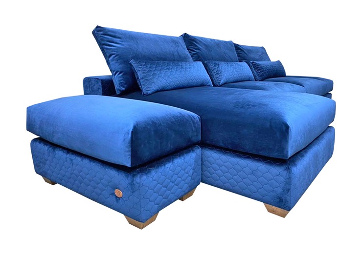 Угловой диван V-10-M ДУ (ПУФ2+Д4+ПС+ПС+ПУФ2), Memory foam в Магнитогорске - изображение 1