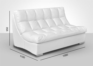Прямой диван Брайтон без механизма 1580*1100*950 в Магнитогорске