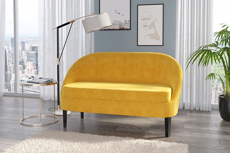 Прямой диван Комо, Ультра мустард в Миассе - изображение 1