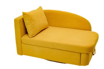 Диван-кровать левая Тедди желтый в Златоусте