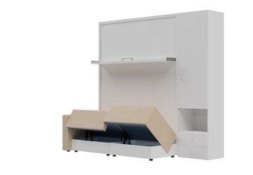 Диван Кровать-трансформер Smart (КД 1400+ШП), шкаф правый, левый подлокотник в Копейске - предосмотр 1