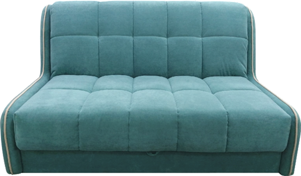 Прямой диван Аккордеон-Кант 1,55, клетка (НПБ) в Копейске - изображение