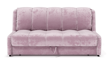 Прямой диван Аккордеон-Кровать 1,55 с каретной утяжкой, полоска (НПБ) в Златоусте