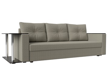 Прямой диван Атланта лайт со столом, Корфу 02 (Рогожка) в Копейске