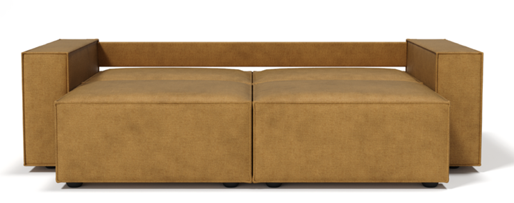 Прямой диван Лофт БЛ2-БП2 (Ремни/Еврокнижка) в Копейске - изображение 9
