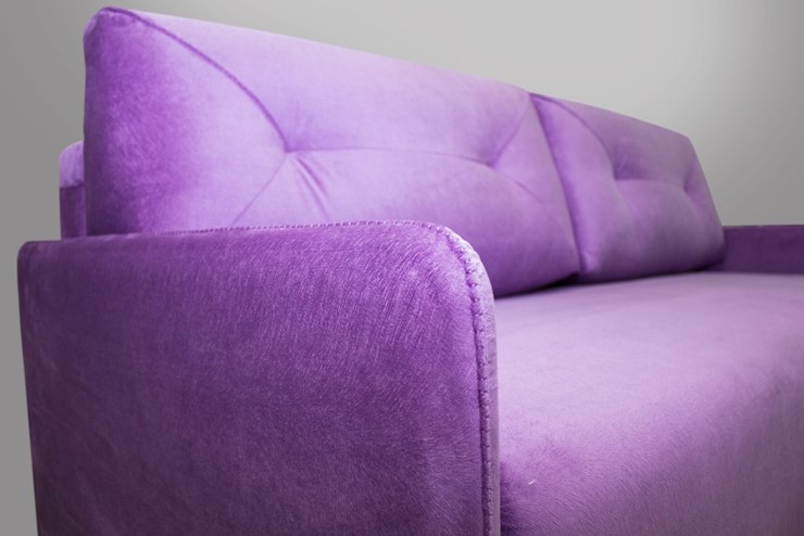Прямой диван фиолетовый  Лондон 2120х1120 в Челябинске - изображение 4