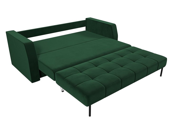 Прямой диван Малютка, Зеленый (велюр) в Челябинске - изображение 1