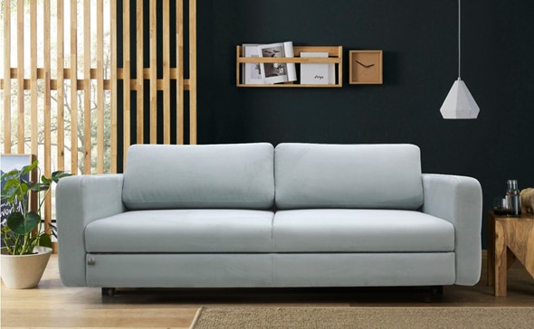 Прямой диван Марко ППУ HR 215х123 м6,1+м10,1+м6,1 узкие подлокотники в Миассе - изображение