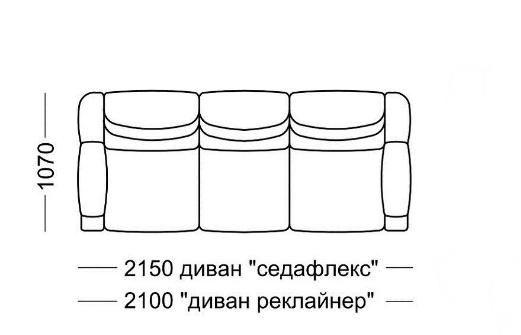 Диван прямой Мишель Элита 50 М, седафлекс в Челябинске - изображение 7