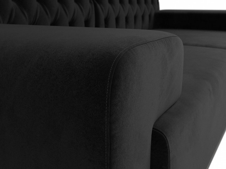 Прямой диван Мюнхен Люкс, Черный (Велюр) в Челябинске - изображение 3